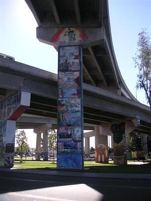 Mural painting in Chicano Park