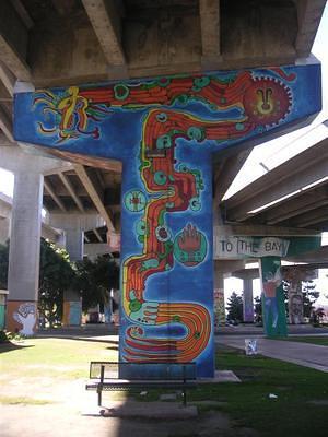 Sueno Serpiente mural in Chicano Park