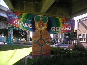 Nacimiento del parque Chicano mural