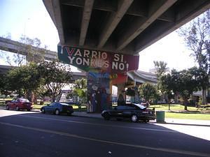 Varrio Si. Yonkes No! mural in Chicano Park