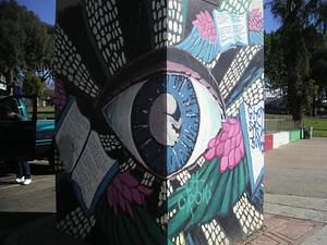 Eye mural in Chicano Park