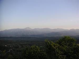 Sun rise over the Quepos valley