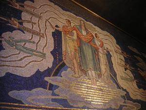 Art deco mosaic