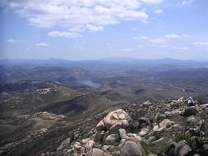 San Vicente Reservoir from the top of Iron Mountain