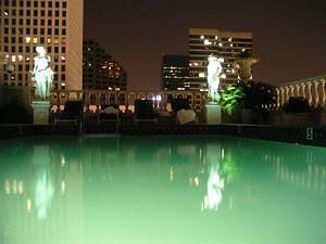 Our rooftop pool at Le Pavillon