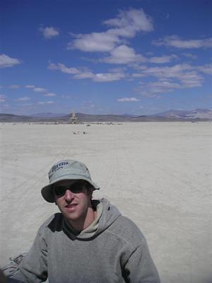 Peter with the temple in the background