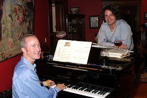 Paul and Pete at the piano