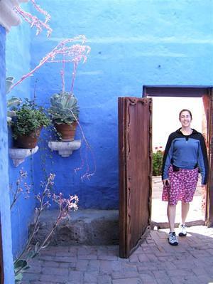 Anna wandering around Santa Catalina convent.