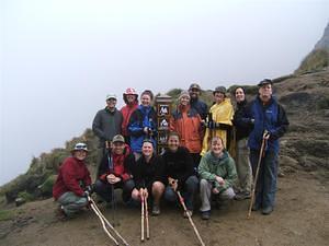 Group photo at the top of Dead Woman's Pass