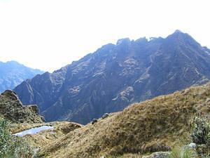 The pass and inka water reservoir