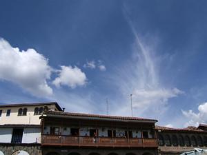 Sky over the plaza de armas