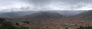 Panoramic view of Cuzco from Sacsayhuaman