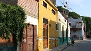 Multicolor buildings in Barranco