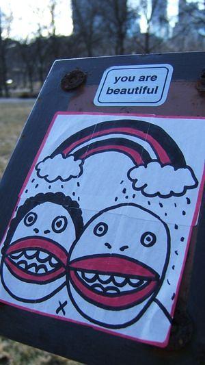 You are beautiful sticker