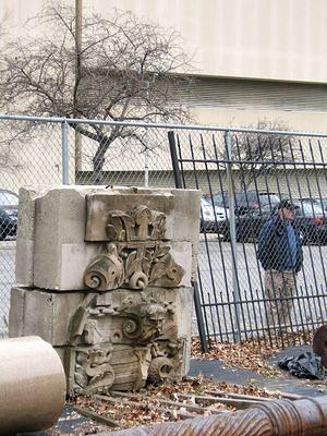 Brooklyn stonework graveyard