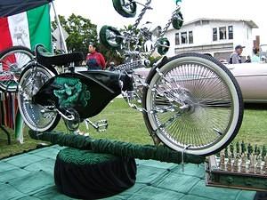 Green lowrider bike