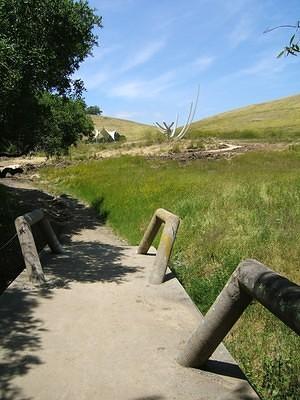 Poly Canyon concrete entry bridge