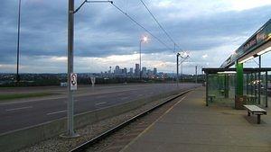 Looking towards downtown from Max Bell Ctrain