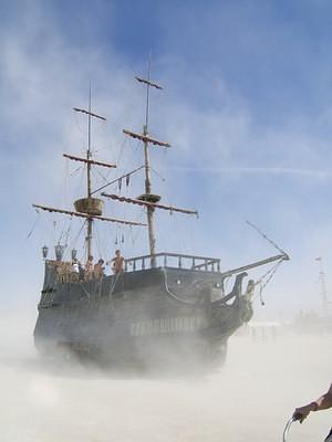 Dusty pirate ship