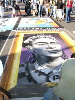 Frida Calo street painting