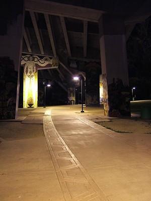 Chicano Park at night