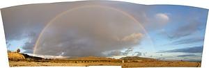 San Onofre rainbow panoramic