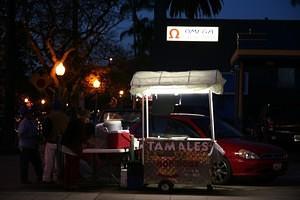 Tamales stand