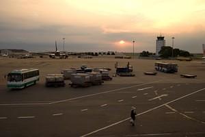 Airport sunset