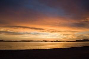 Sunrise.  Bahía de los Angeles, Baja.