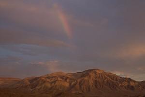 Sunrise rainbow.  Bahía de los Angeles, Baja.