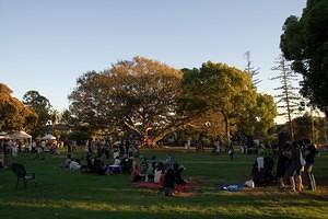 Golden hours at the park during Sessions Fest