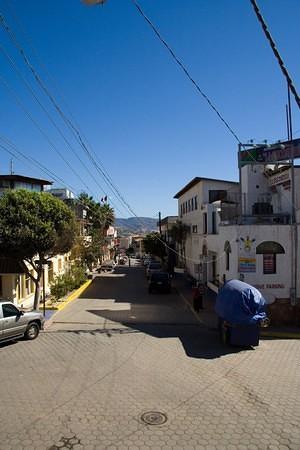 Looking down a street in Puerto Nuevo