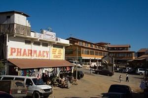 Pharmacy and shops in Puerto Nuevo