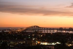 Point Loma bridge sunset