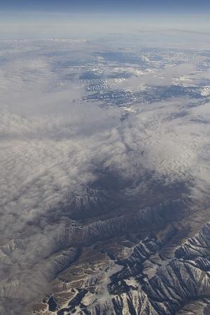 Low clouds and a dusting of snow