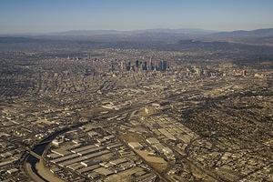 Downtown LA from the air