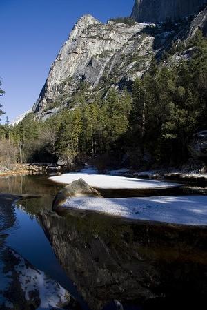 Half Dome's Ahwiyah Point reflected