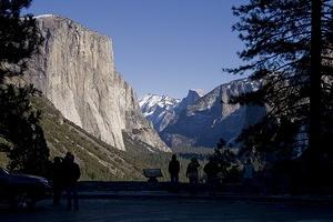 Silhouettes on the Wawona Tunnel Overlook