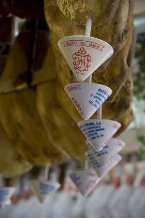 Museo del Jamón's hanging hams