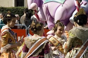 Little falleres in their dresses