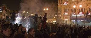 Stilts and fireworks