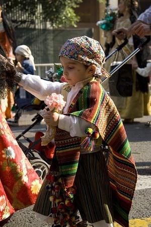 Boy dressed up in his saragüells