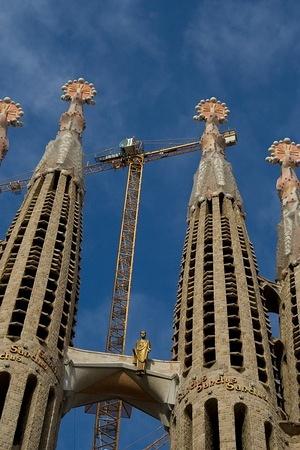 Sagrada Família towers and bridge