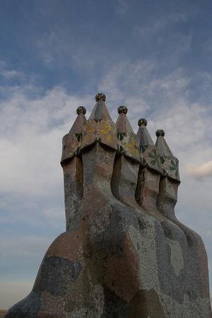 Mosaics cover the chimneys