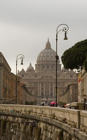 San Pietro in the rain