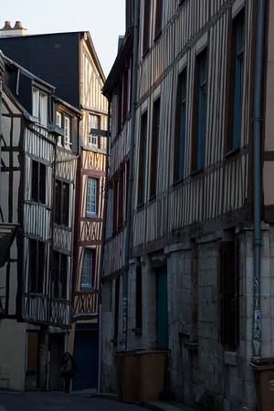 Rouen's half-timbered medieval houses