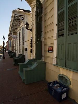 The signs of the French Quarter; For Sale, For Rent