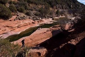 Oak Creek and slide rock