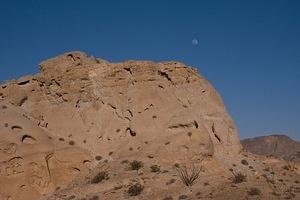 Sandstone and the moon