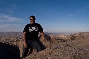 Chris at the top of the dome